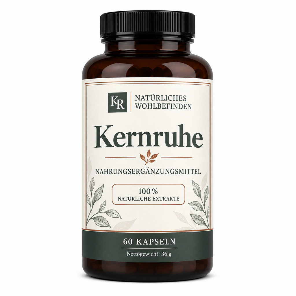 Kernruhe – Produktverpackung in einer Studioaufnahme